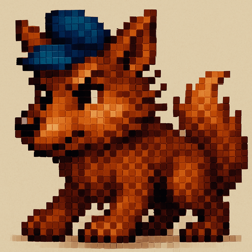 Quítale la camisa, aslo más grande y peludo, que este en cuatro patas , pixelart