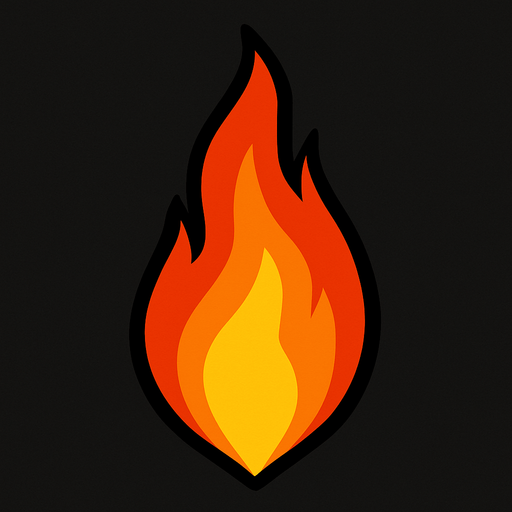 rocket flame but only flame.
In-Game asset.  2d.  High contrast.  No shadows