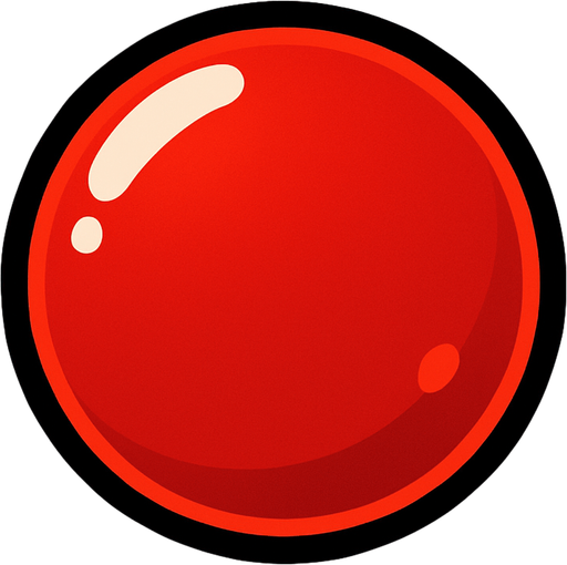Red bubble.
In-Game asset.  2d.  High contrast.  No shadows