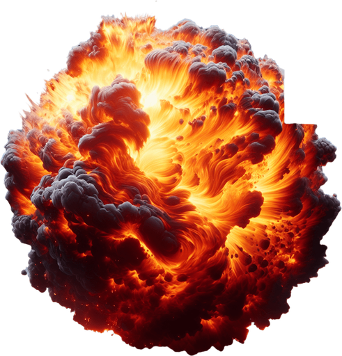 fireball.
Single Game Texture. In-Game asset. 2d. Blank background. High contrast. No shadows.