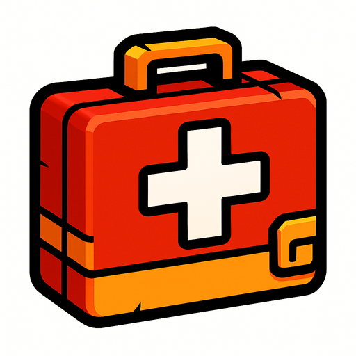 medkit.
In-Game asset.  2d.  High contrast.  No shadows