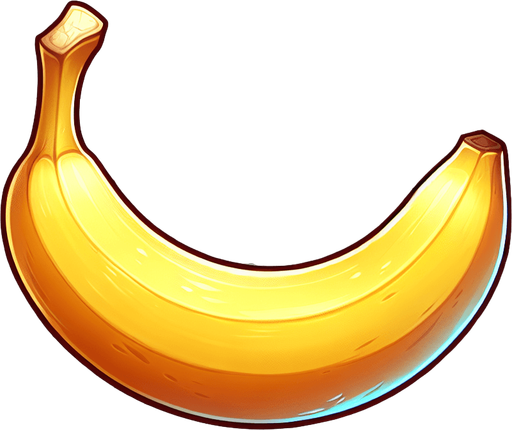 Make a banana.
Single Game Texture. In-Game asset. 2d. Blank background. High contrast. No shadows.