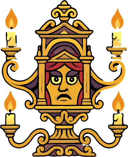 Candelabro de una Sala de Conciertos Viviente.
In-Game asset.  2d.  High contrast.  No shadows