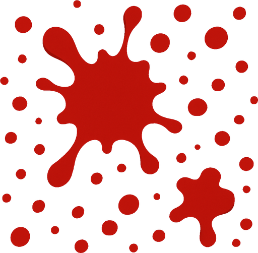 blood.
In-Game asset.  2d.  High contrast.  No shadows