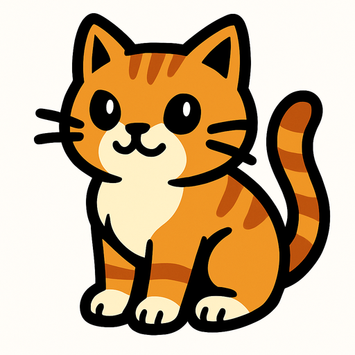 create a cat.
In-Game asset.  High contrast.  No shadows