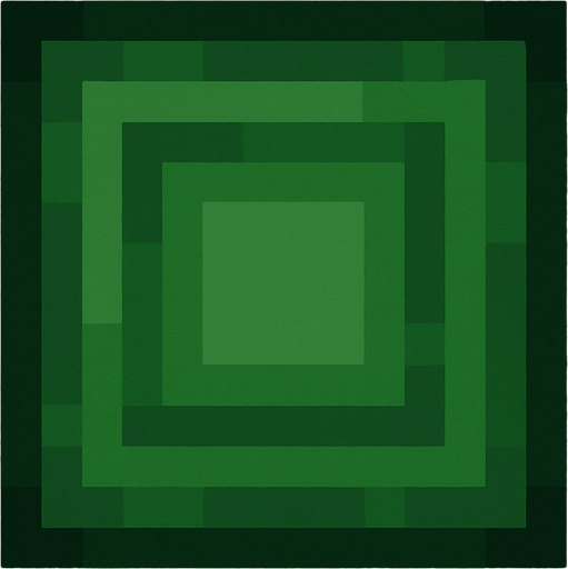 dark green square 16*16 pixels pixel art.
In-Game asset.  2d.  High contrast.  No shadows