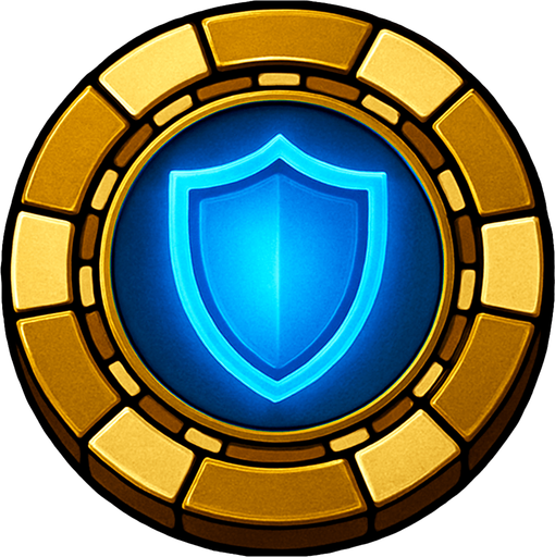 Change the blue color to gold and put a blue glowing shield in the center.