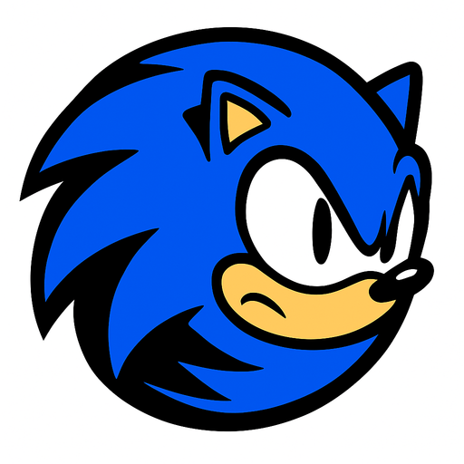 make sonic into ball form.
In-Game asset.  High contrast.  No shadows. 2d