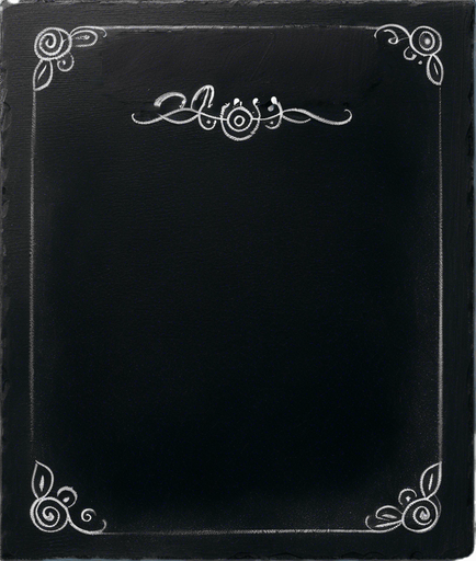 Word "ELIXIR" handwritten in chalk aligned at the top