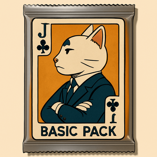 Change the graphic on the picture to be this cat, but like he’s a Jack on a playing card. Seen from the side in the same position as it would look in a regular deck of cards.