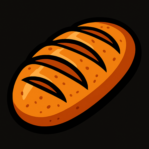 ekmek.
In-Game asset.  2d.  High contrast.  No shadows