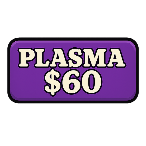 Make button purple and change test to say 'Plasma $60'
