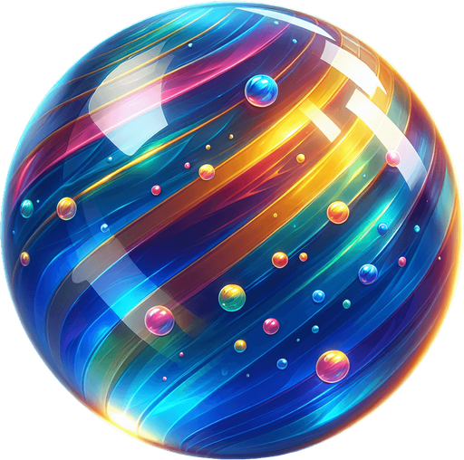 COLORED GLASS MARBLE.
Single Game Texture. In-Game asset. 2d. Blank background. High contrast. No shadows.
