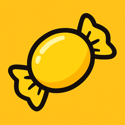 candy yellow.
In-Game asset.  2d.  High contrast.  No shadows