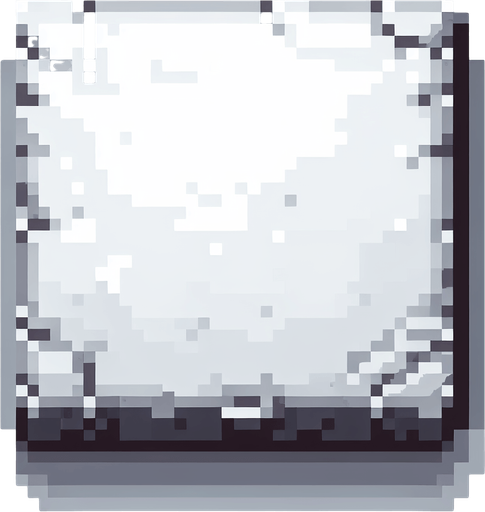 pixel art of a empty stone slab.
Single Game Texture. In-Game asset. 2d. Blank background. High contrast. No shadows.