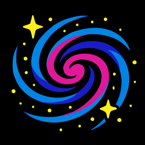 Galaksi.
In-Game asset.  2d.  High contrast.  No shadows