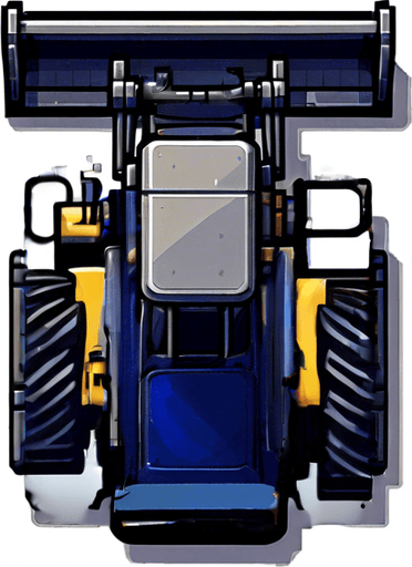 Moving bulldozer tracks.