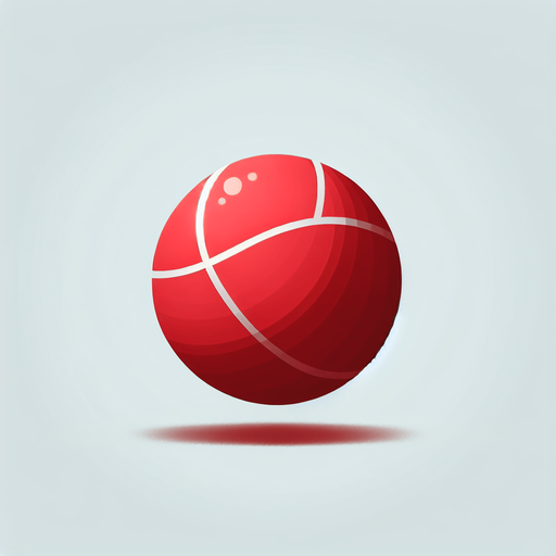 red ball.
Single Game Texture. In-Game asset. 2d. Blank background. High contrast. No shadows.