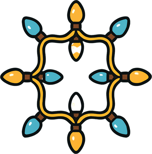 light Decoration top view.
In-Game asset.  2d.  High contrast.  No shadows