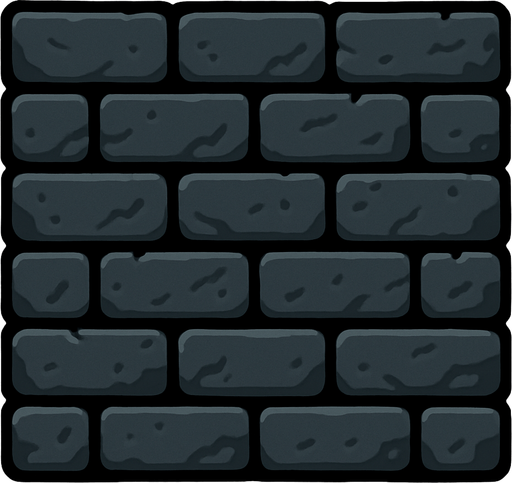 Wall.
In-Game asset.  2d.  High contrast.  No shadows