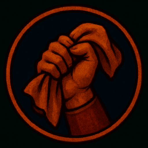 A hand with a piece of cloth