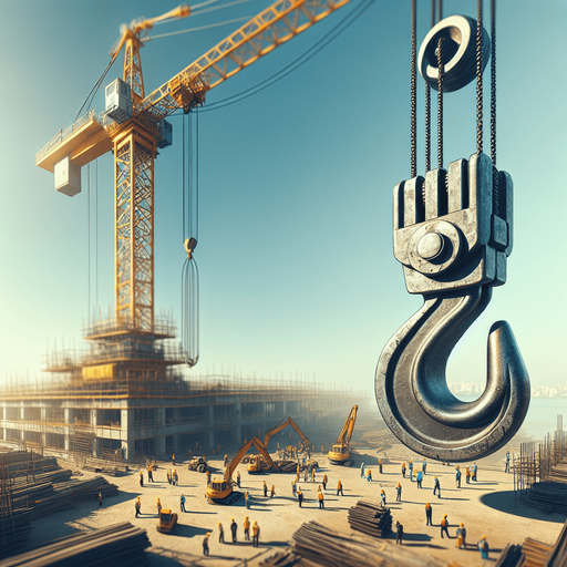 Construction crane hook