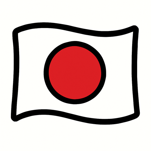 japan flag.
In-Game asset.  2d.  High contrast.  No shadows