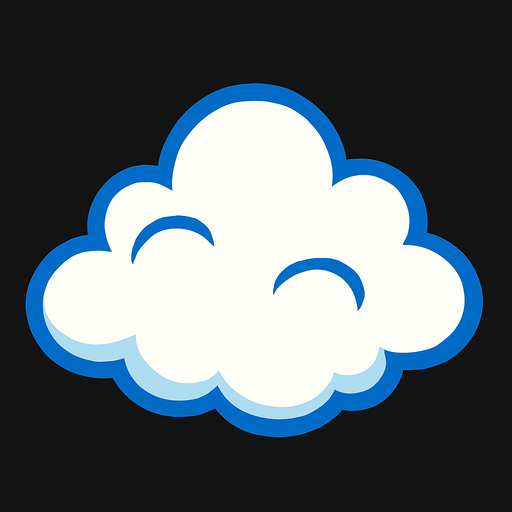 Nube.
In-Game asset.  2d.  High contrast.  No shadows