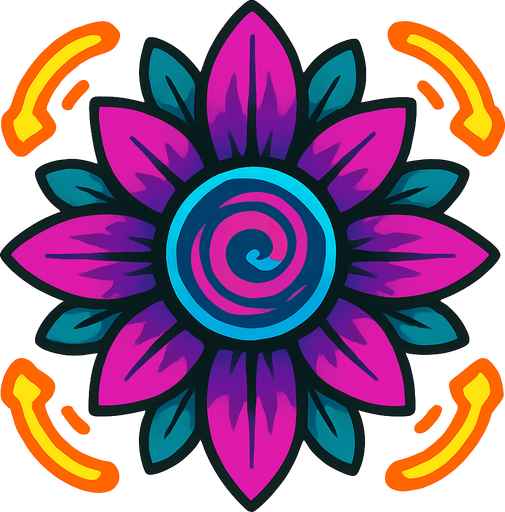 rare Bloom Pulse top view.
In-Game asset.  2d.  High contrast.  No shadows