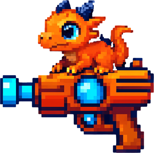 add a dragon baby on top of gun