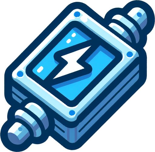 cartoon. small electric shock outline. blue..
Single Game Texture. In-Game asset. 2d. Blank background. High contrast. No shadows.