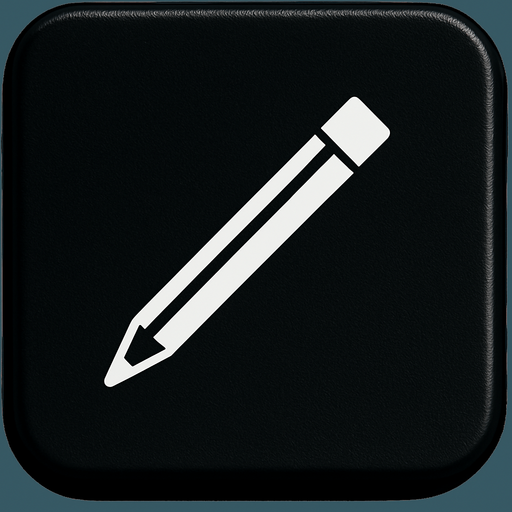 White thin pencil in 45 degrees instead of arrow.