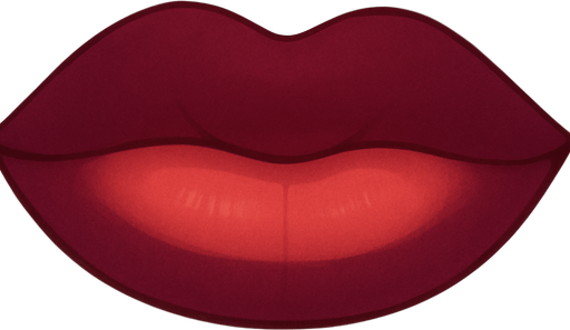 This mouth closed with lips