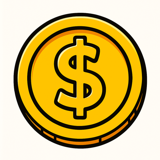 coin.
In-Game asset.  2d.  High contrast.  No shadows