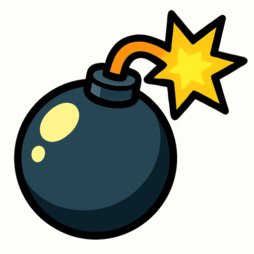 bomb.
In-Game asset.  2d.  High contrast.  No shadows