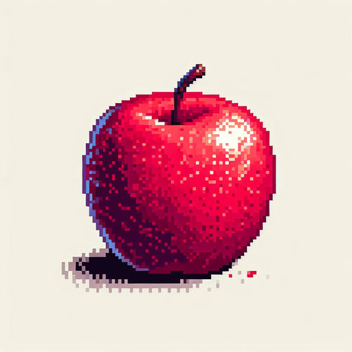 Pixel apple