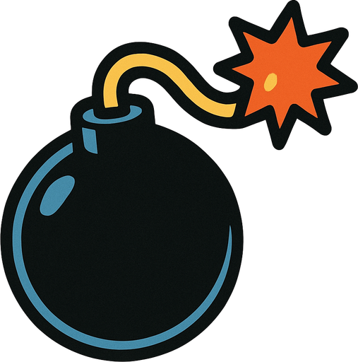 Bomba.
In-Game asset.  2d.  High contrast.  No shadows