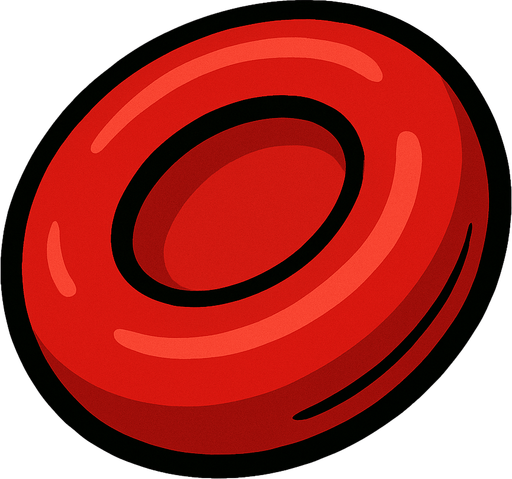 Celula de rojos.
In-Game asset.  2d.  High contrast.  No shadows