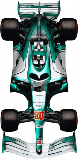 ugyanez a kép csak 2 zöld türkizzöld csik a kocsi orrán