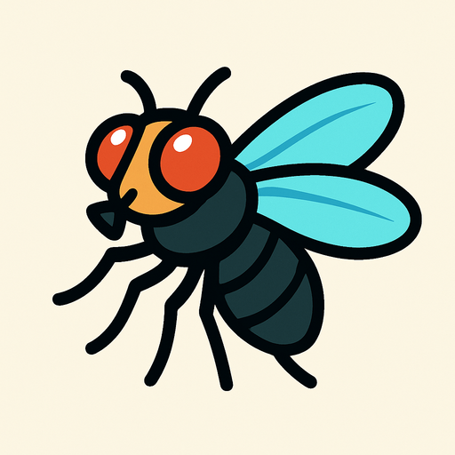 fly.
In-Game asset.  2d.  High contrast.  No shadows