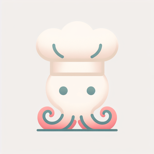 осьминог повар, минимализм, пастельные цвета
\.
Single Game Texture.  In-Game asset.  2d.  Blank background.  High contrast.  No shadows