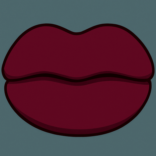 This mouth closed with lips