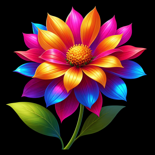 Create a flower.
Single Game Texture.  In-Game asset.  2d.  Blank background.  High contrast.  No shadows