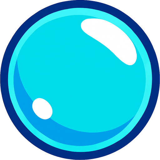 bubble.
In-Game asset.  2d.  High contrast.  No shadows