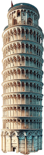 Phototrealistic Leaning Tower of Pisa