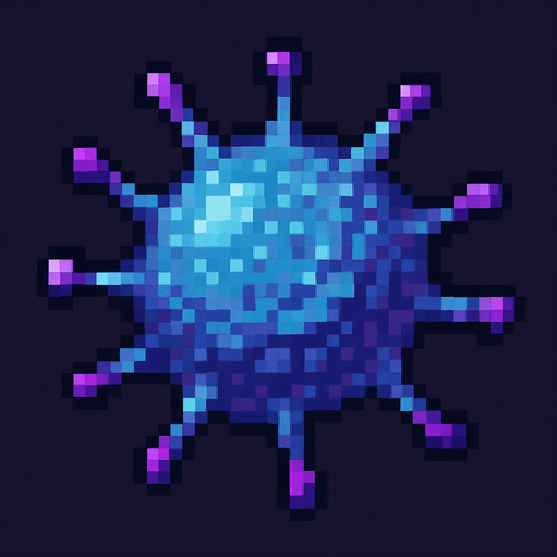 Generame una particula de espora pixela rt.
In-Game asset.  2d.  High contrast.  No shadows