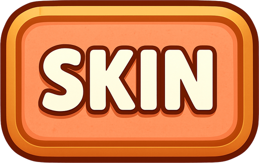 Make a skin buton.
In-Game asset.  2d.  No shadows