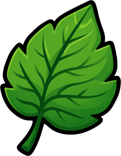 Leaf.
In-Game asset.  2d.  High contrast.  No shadows