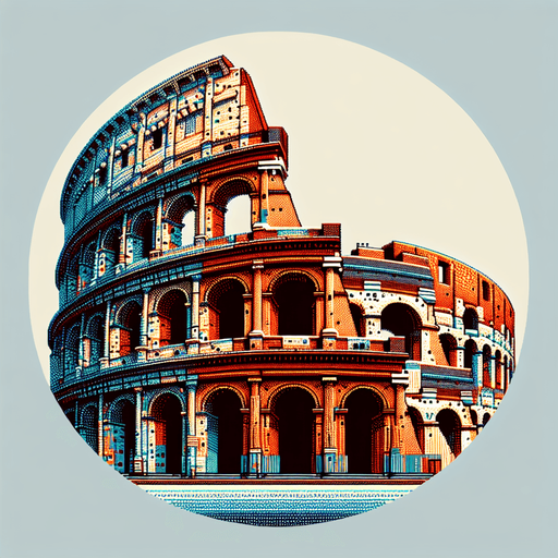 An animated image of the colosseum.
Single Game Texture. In-Game asset. 2d. Blank background. High contrast. No shadows.