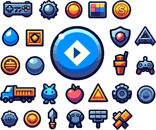 warning asset.
Single Game Texture.  In-Game asset.  2d.  Blank background.  High contrast.  No shadows